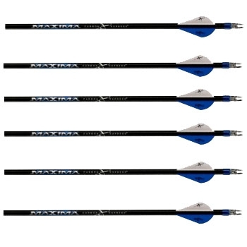 стрела для лука карбоновая carbon express maxima blue streak 250 blazer vanes (6шт) MIXHUNT.RU