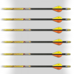 Стрелы для лука карбоновые Mayhem 250 Fusion Vanes ( 6 шт. )