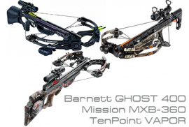 Блочные арбалеты Barnett GHOST 400, Mission MXB-360, TenPoint VAPOR